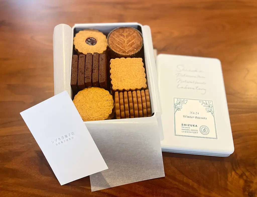 シヅカ洋菓子店 自然菓子研究所 No. 1 Shizuka Biscuit クッキー缶